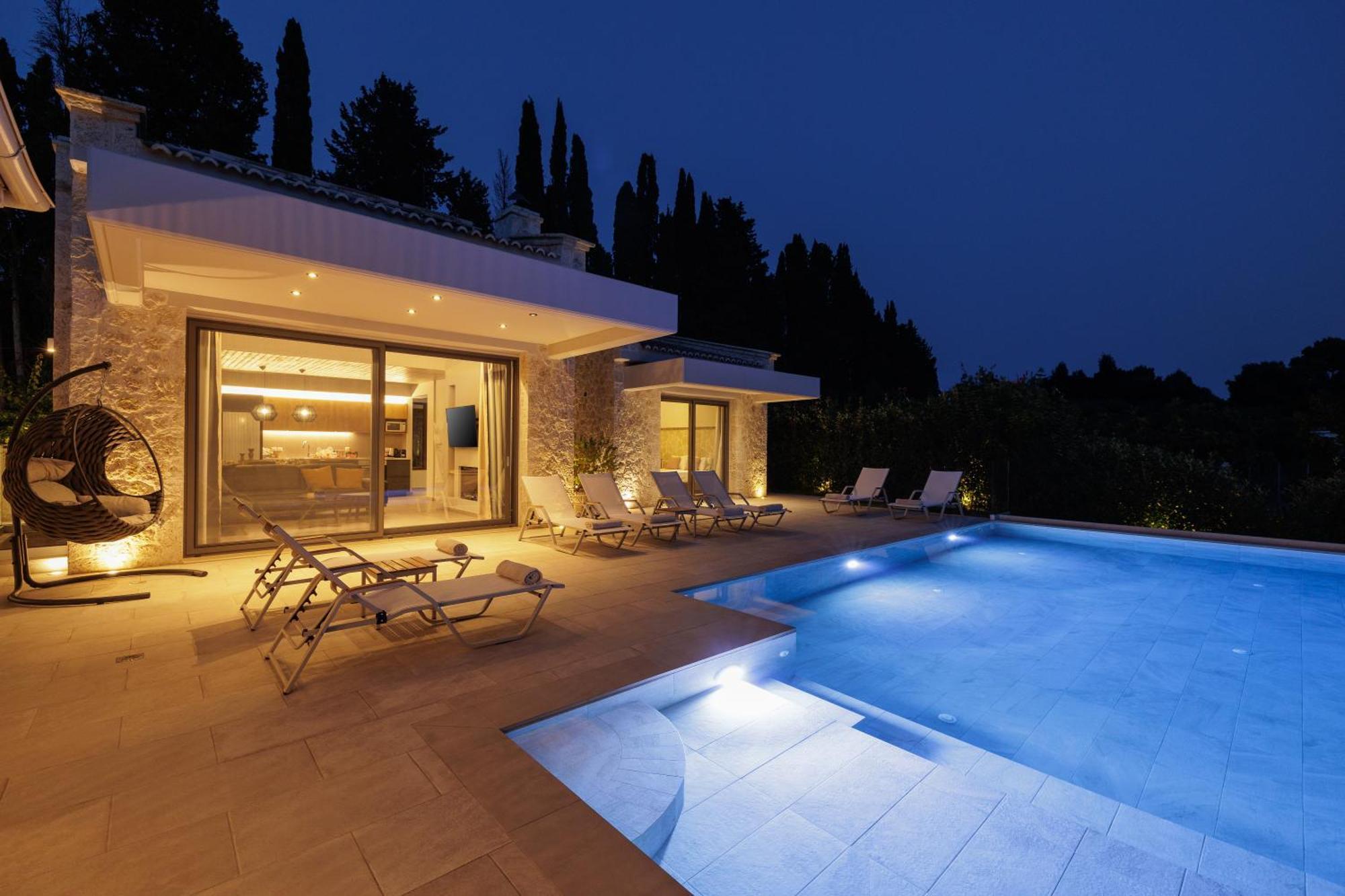 My Mediterranean Corfu Luxury Villa With Private Swimming Pool Kontokali Exterior foto